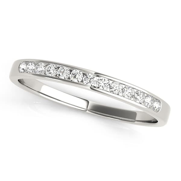 Channel Set Wedding Band