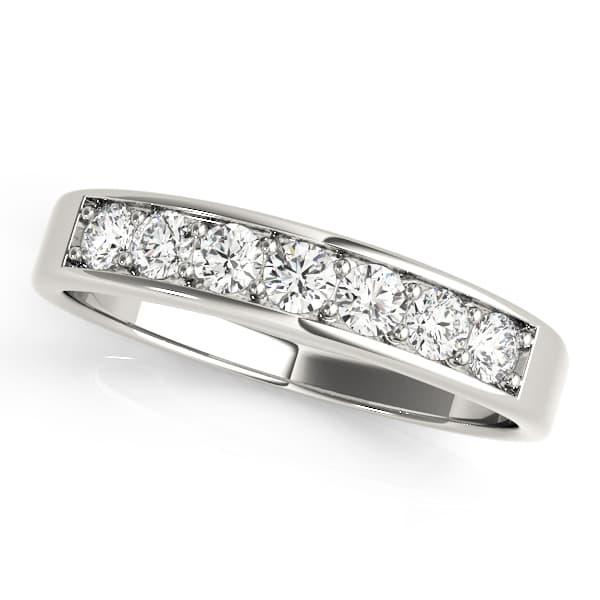 Prong In Channel Wedding Band