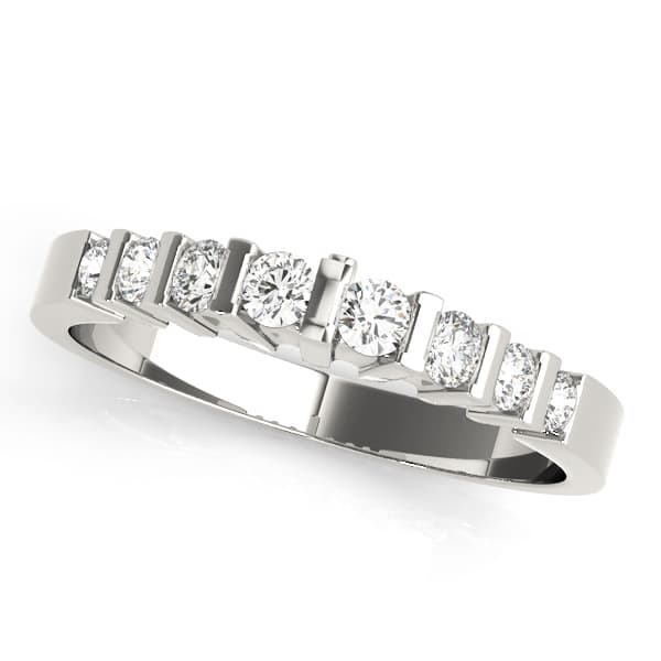 Bar Set Wedding Ring
