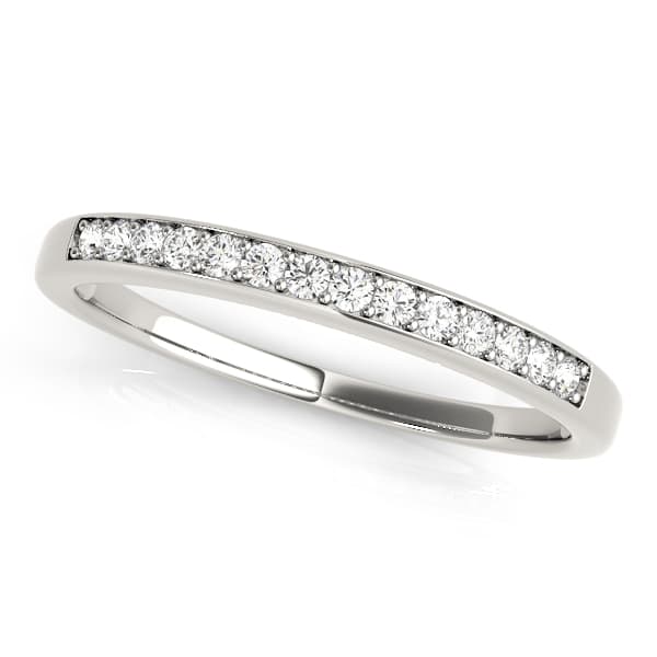 Prong In Channel Wedding Band