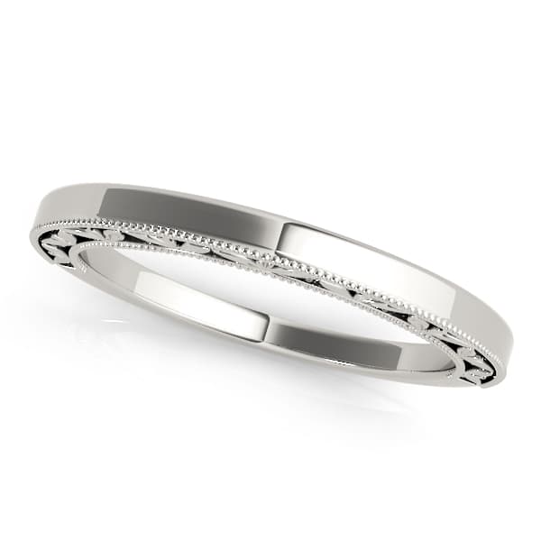 Vintage Filigree Wedding Band