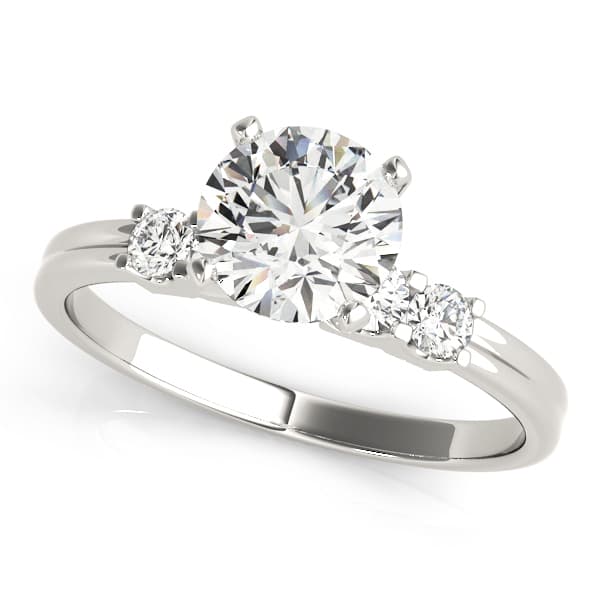 Single Row Shared Prong Engagement Rings