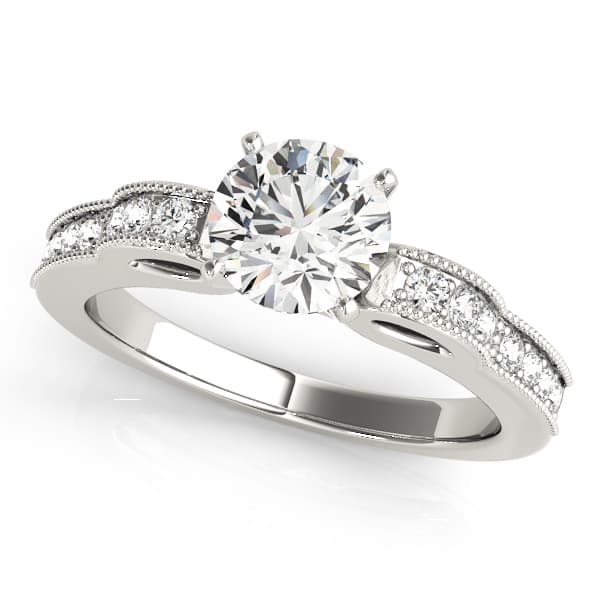 ENGAGEMENT RINGS SINGLE ROW PRONG