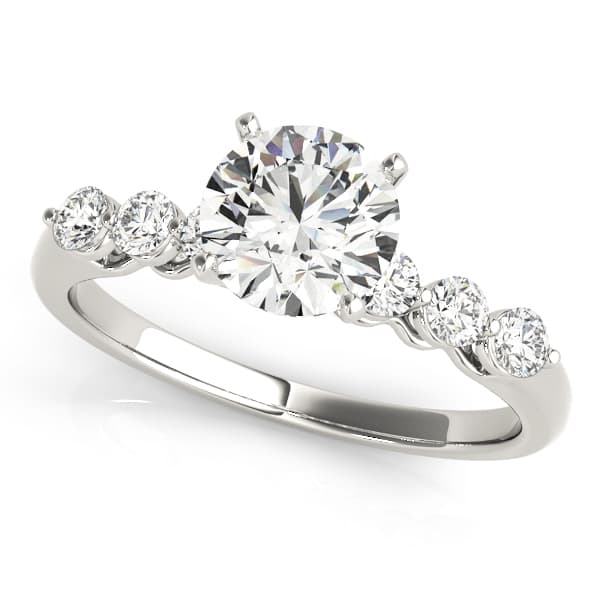 Single Row Shared Prong Engagement Rings