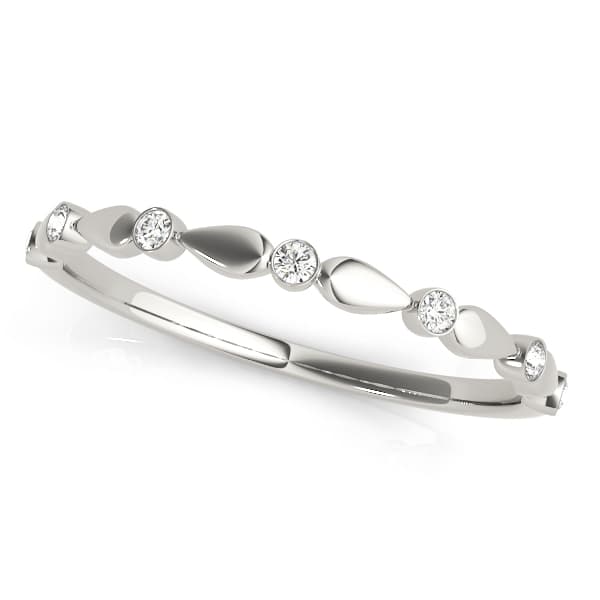 Bezel Set Wedding Band