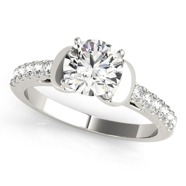 ENGAGEMENT RINGS SINGLE ROW PRONG