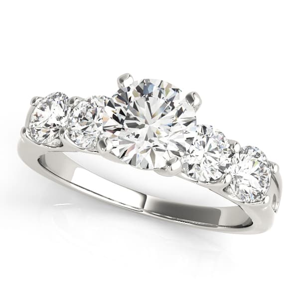 Single Row Prong Engagement Rings