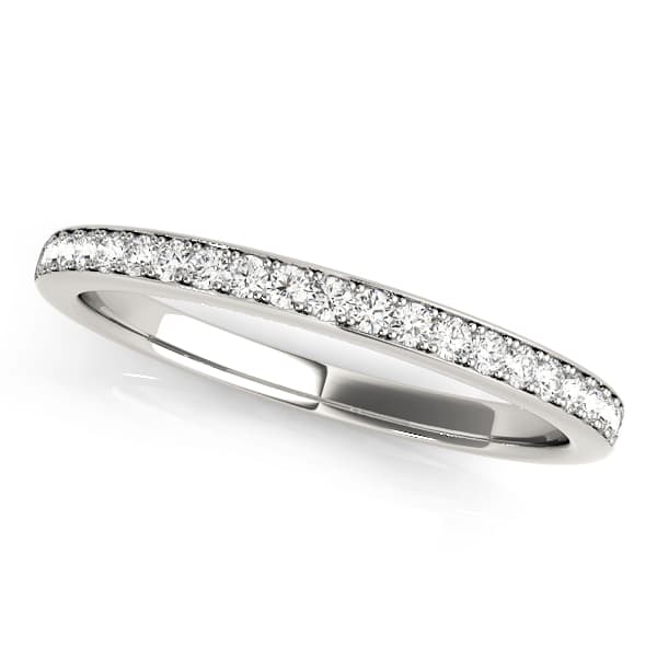Prong In Channel Wedding Band