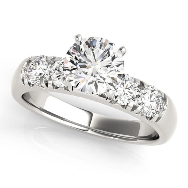 Single Row French Cut Engagement Rings