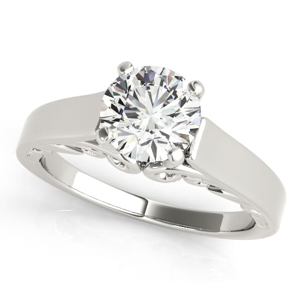 Cathedral Prong Set Engagement Ring