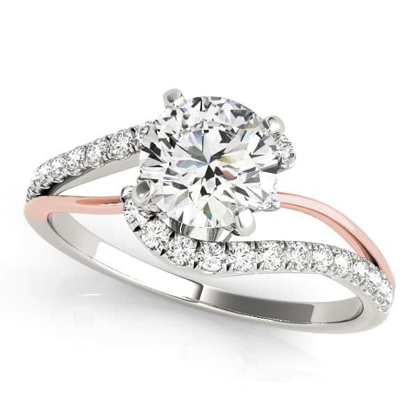 Bypass Split Shank Engagement Ring