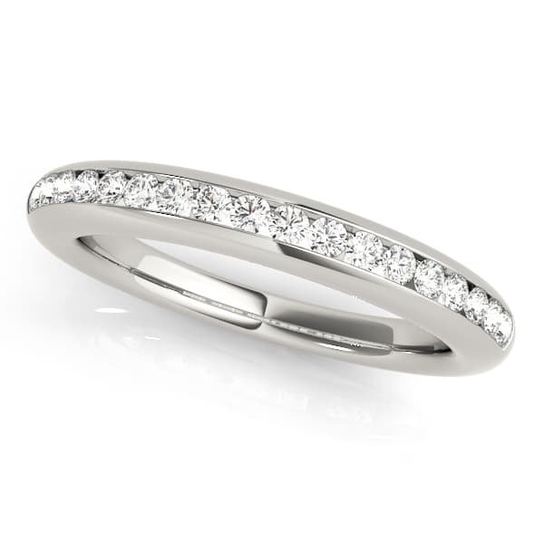 Channel Set Wedding Band