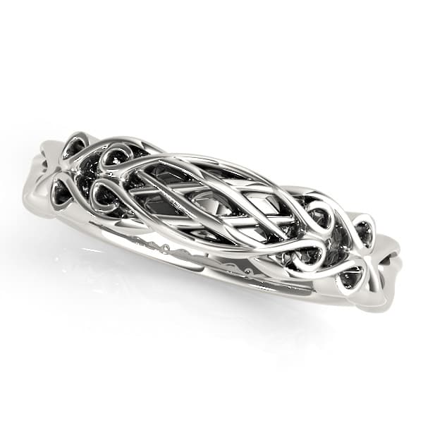 Vintage Filigree Wedding Band