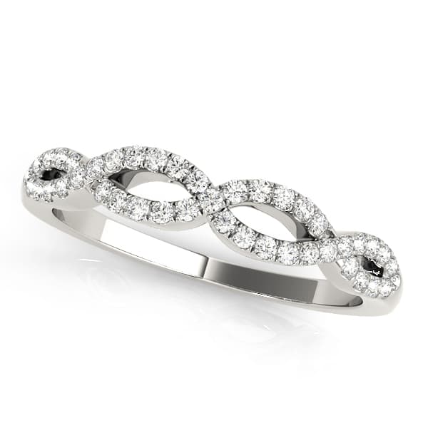 Double Row Infinity Wedding Rings