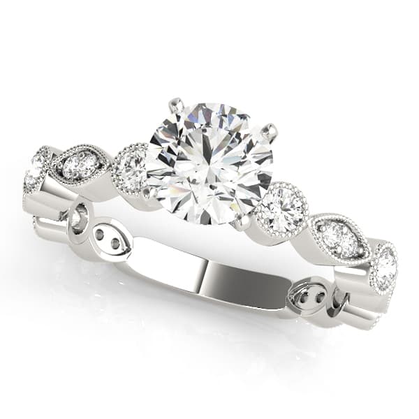 Antique Inspired Milgrain Engagement Ring