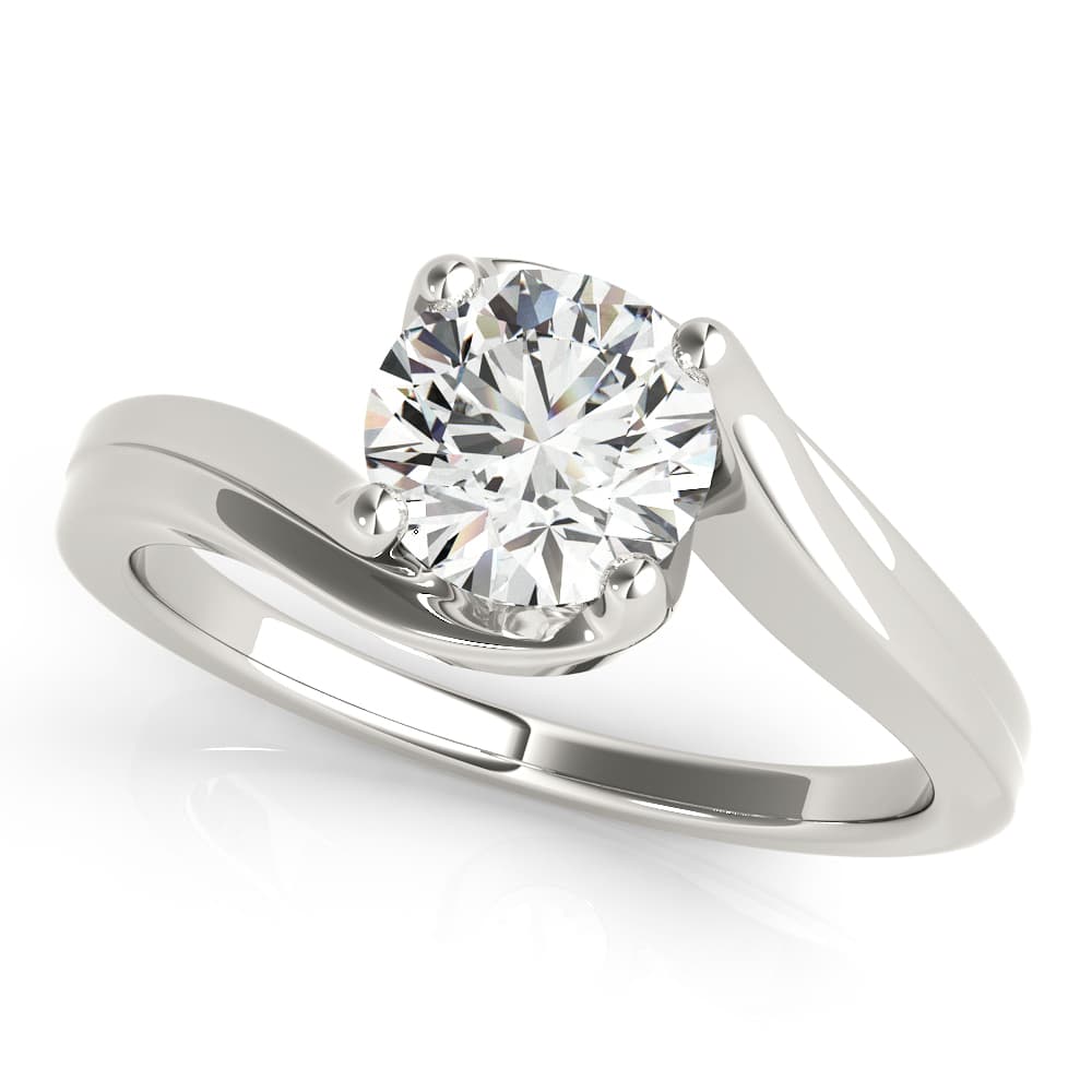 Bypass Solitaire Engagement Ring