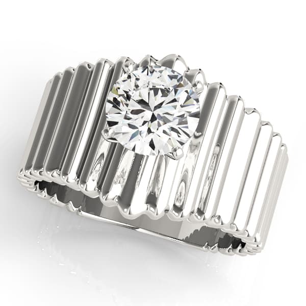 Solitaire Round Engagement Ring