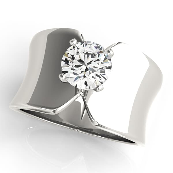 Wide Shank Engagement Ring