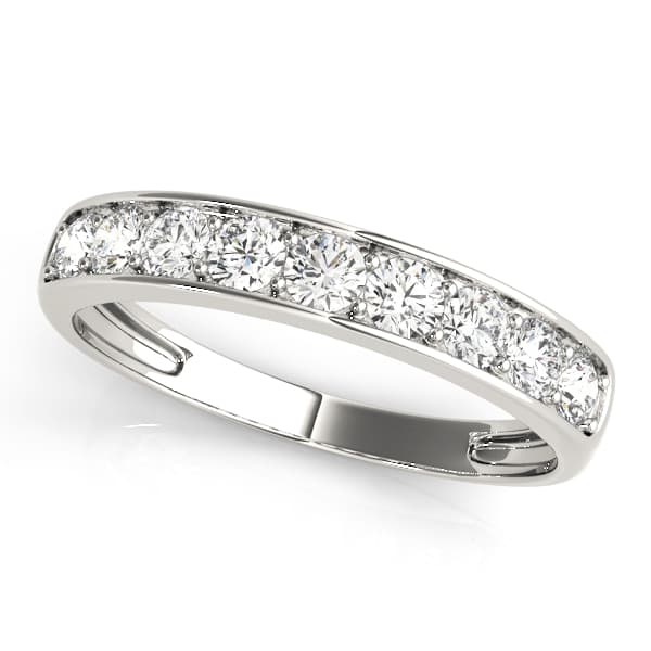 Channel Set Wedding Band