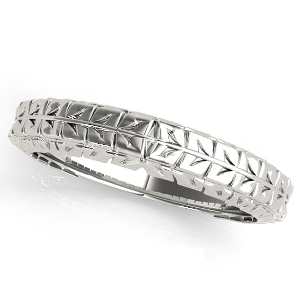 Vintage Filigree Wedding Band