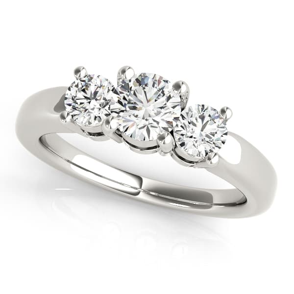 3-Stone Round Engagement Ring