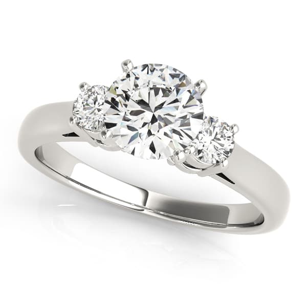 3-Stone Round Engagement Ring