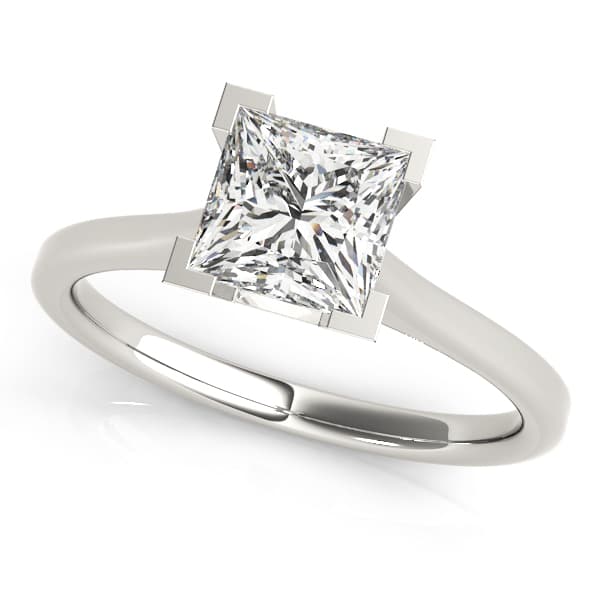Solitaire Princess Engagement Ring