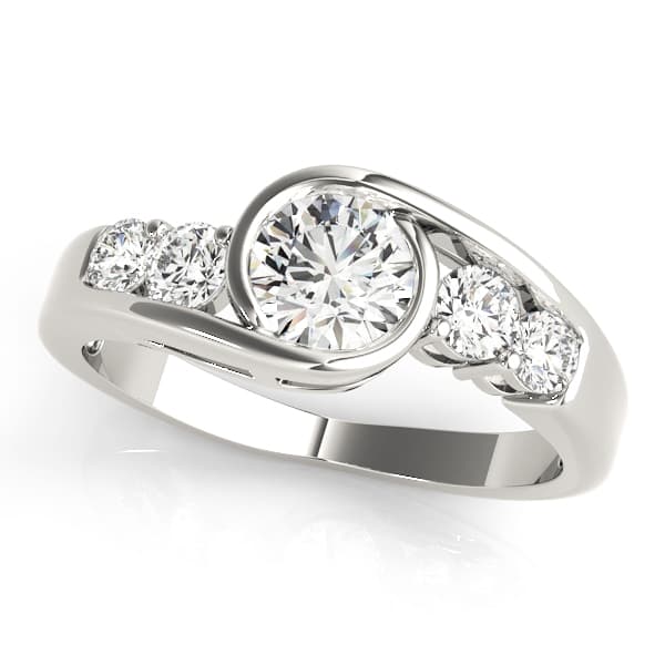 Bezel Set Bypass Engagement Ring