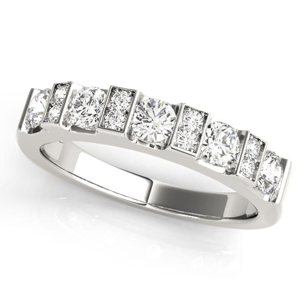 Bar Set Round Wedding Band