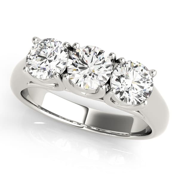 3-Stone Trellis Engagement Ring