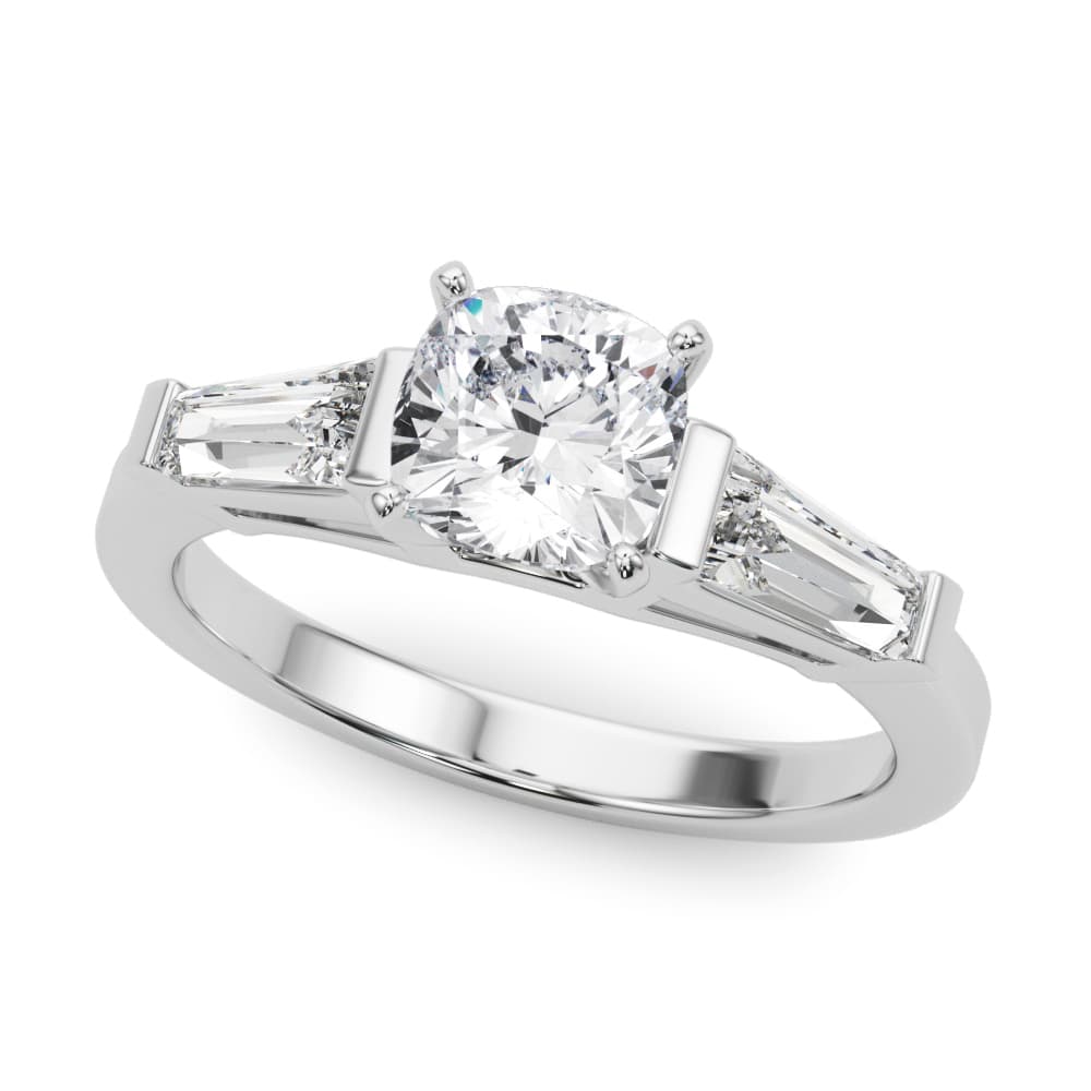 Baguette 3-Stone Engagement Ring