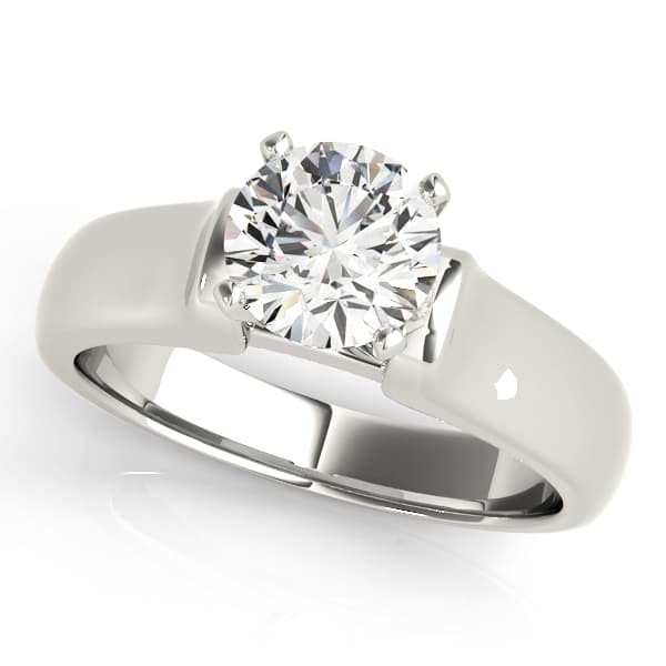 Twisted Shank Solitaire Engagement Ring