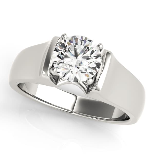 Solitaire Round Engagement Ring