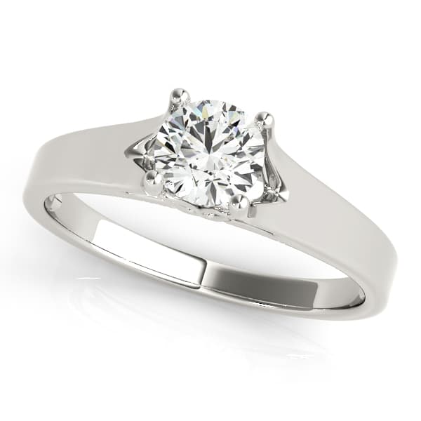 Solitaire Round Engagement Rings