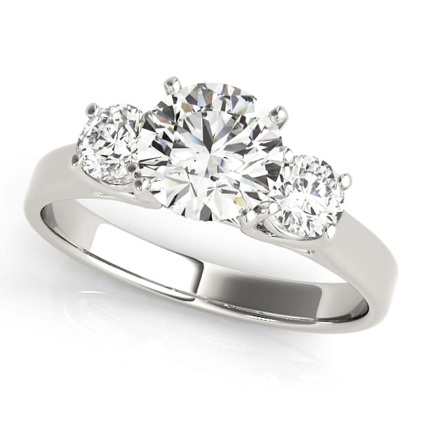 3-Stone Round Engagement Ring