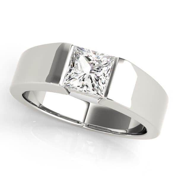 Solitaire Princess Cut Engagement Rings