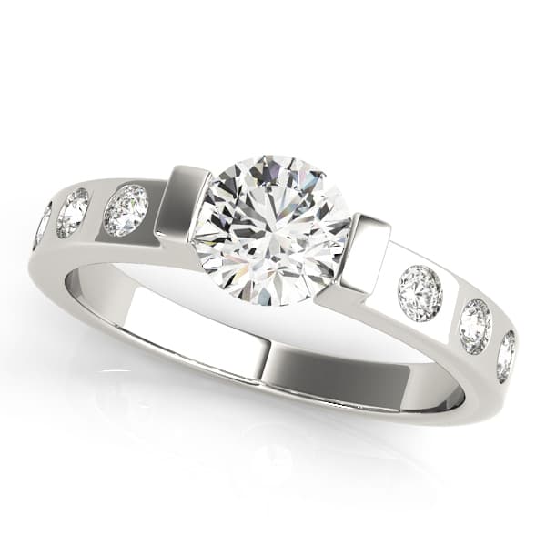 ENGAGEMENT RINGS SINGLE ROW PRONG