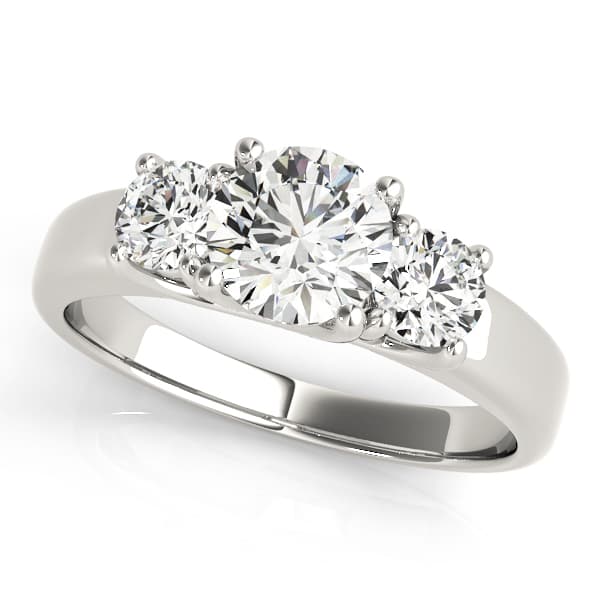 3-Stone Trellis Engagement Rings