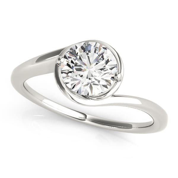Solitaire Bypass Engagement Ring