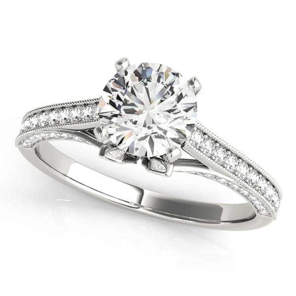 ENGAGEMENT RINGS SINGLE ROW PRONG