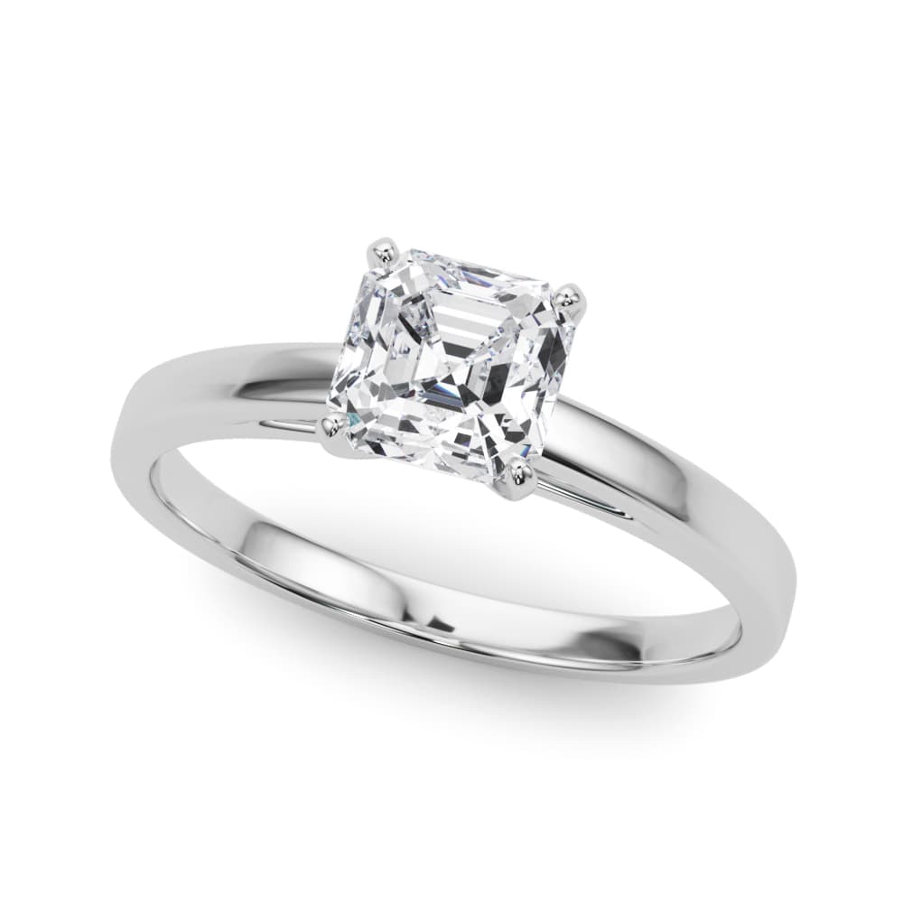 Classic Plain Cathedral Engagement Ring