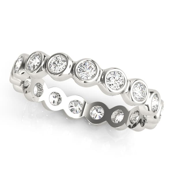 Bezel Set Eternity Wedding Band