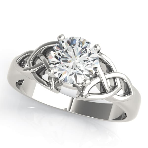 Celtic Knot Solitaire Engagement Ring