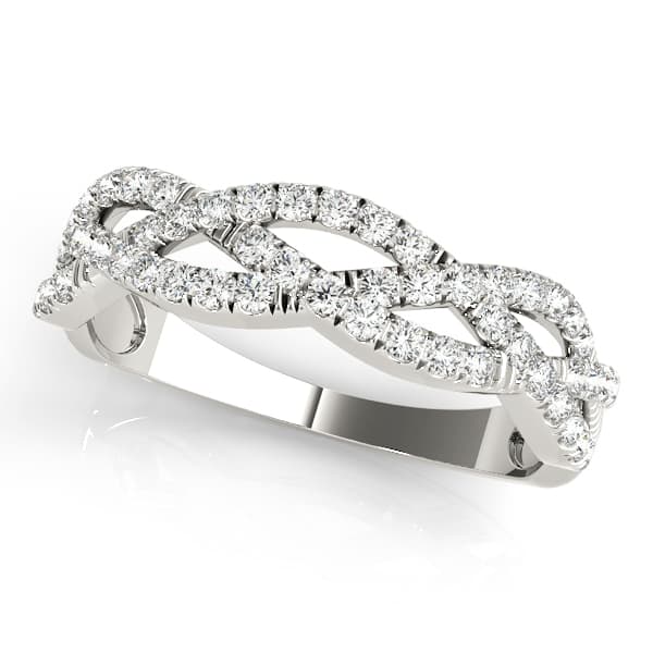 Multirow Twisted Shank Engagement Rings