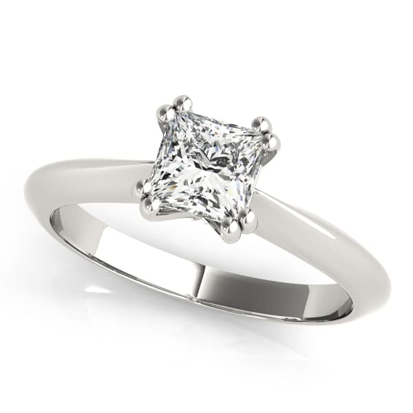 Double Prong Princess-Cut Engagement Rings