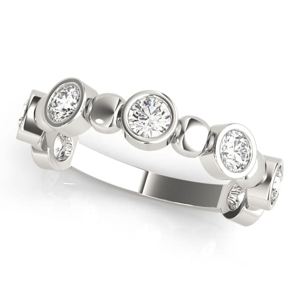 Bezel Set Stackable Ring