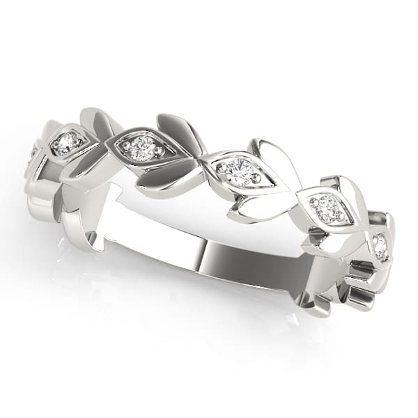 Nature Inspired Floral Shape Stackable Ring