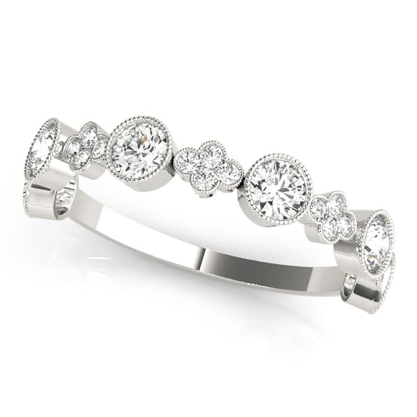Round & Clover Milgrain Band