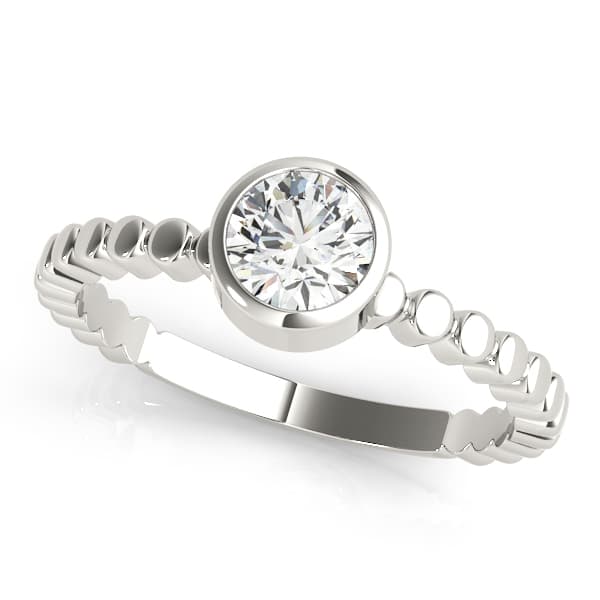 Bezel Set Solitaire Engagement Ring