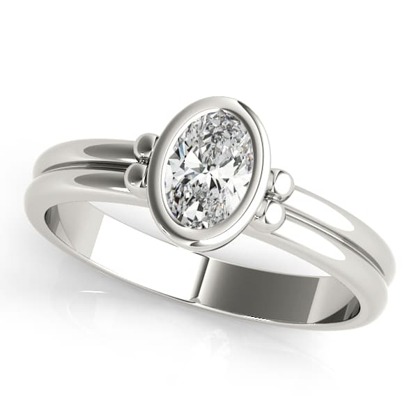 Bezel Set Solitaire Engagement Ring